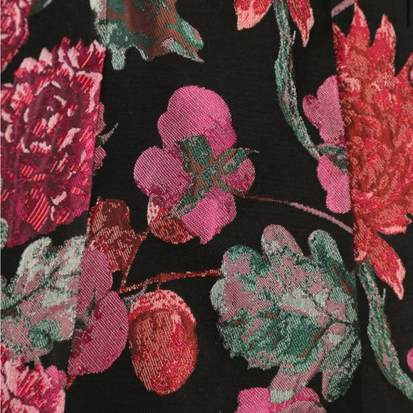 Lulus Bewitching Blooms Black Floral Jacquard Mini Dress with Pockets - Picture 5 of 10